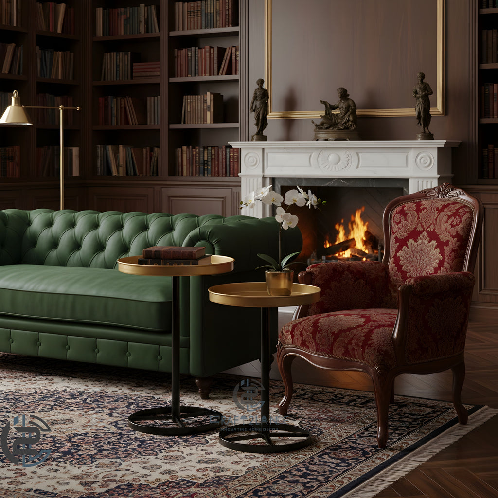 Premium Metal Side Table Set - Gold & Black Sleek Nesting Tables | Craft2lance