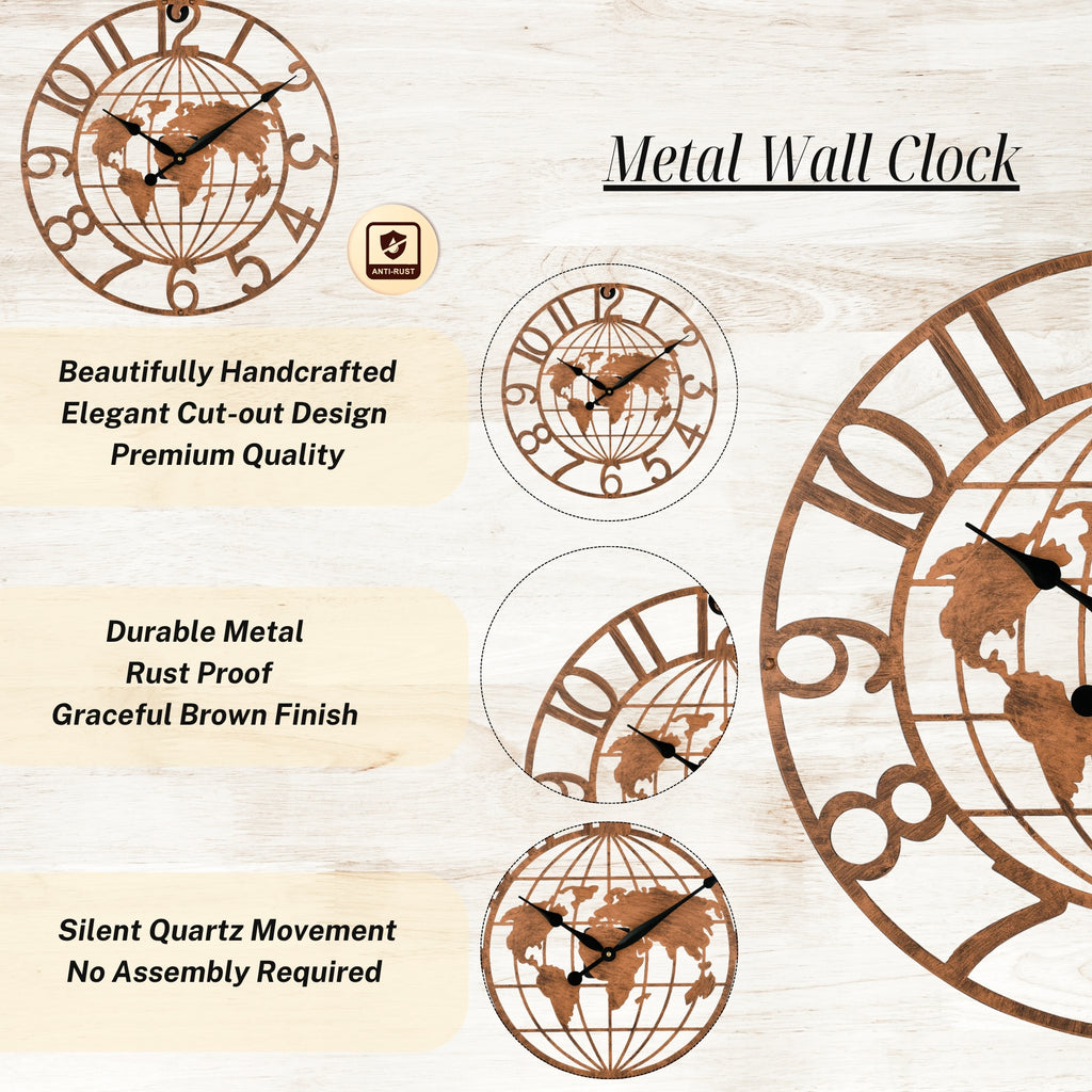 World Explorer Wall Clock Perfect Blend of Art and Functionality