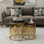 Luxe Botanical Nesting Tables(Gold & Black) | Craft2lance