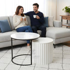 Noir Nesting Table Set (Black & White)