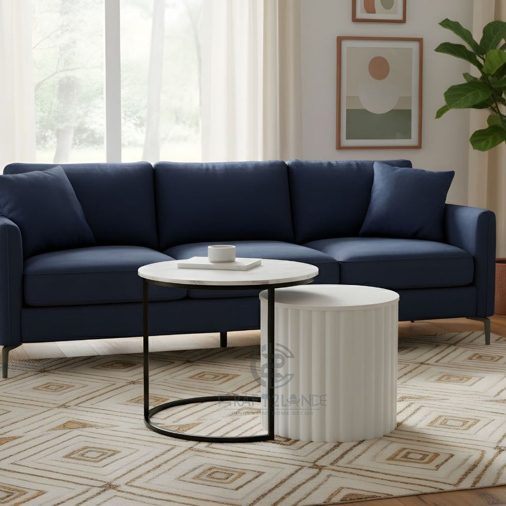 Noir Nesting Table Set (Black & White)