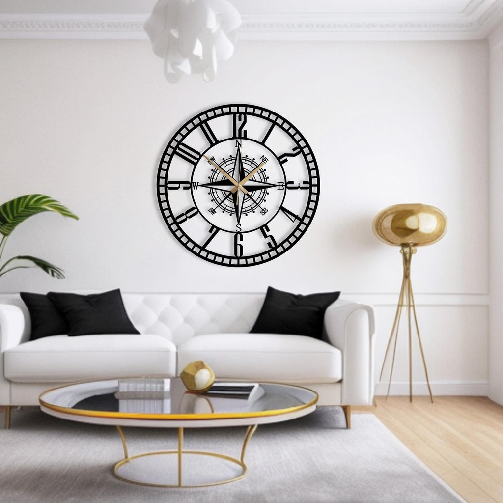 Midnight Compass Wall Clock