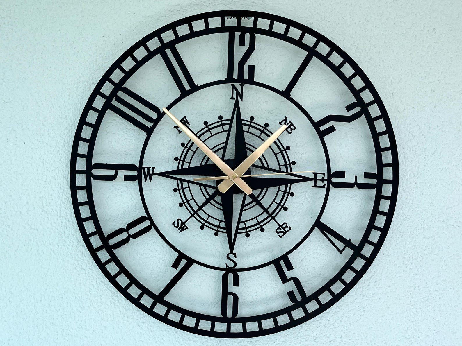 Midnight Compass Wall Clock