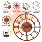 Rustic Oak Wall Clock