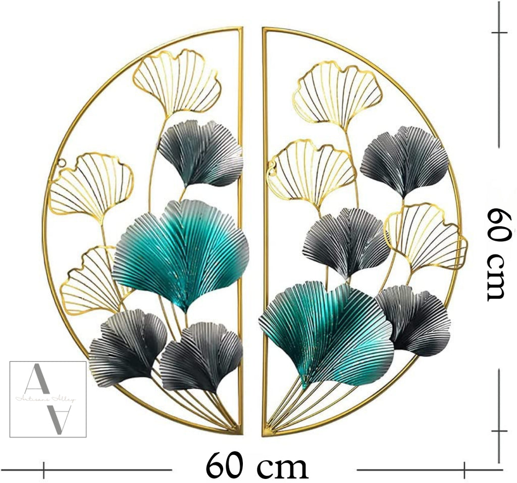 Gingko Leaves Double D Framed Set Of 2 Wall Art