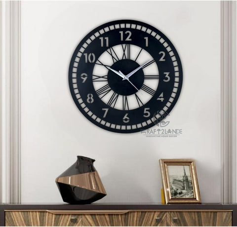 Timeless Edge Dual Dial Wall Clock