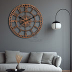 Rustic Compass Wall Clock