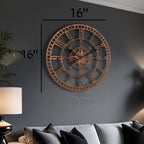 Rustic Compass Wall Clock