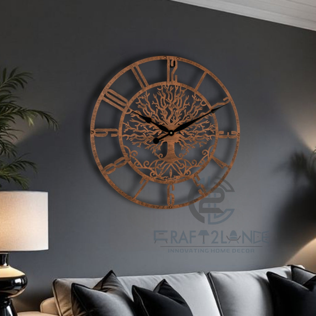 Tree of Life Wall Clock A Perfect Blend of Nature and Timeless Design