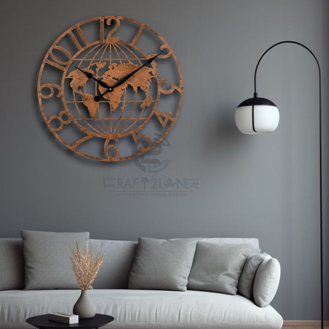 World Explorer Wall Clock Perfect Blend of Art and Functionality