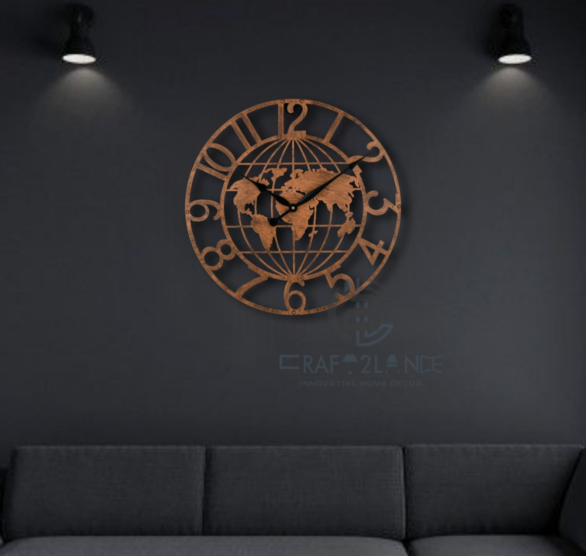 World Explorer Wall Clock Perfect Blend of Art and Functionality