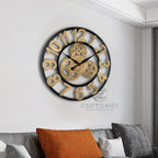 Luxury Gearwork Wall Clock Timeless Beauty with an Industrial Edge