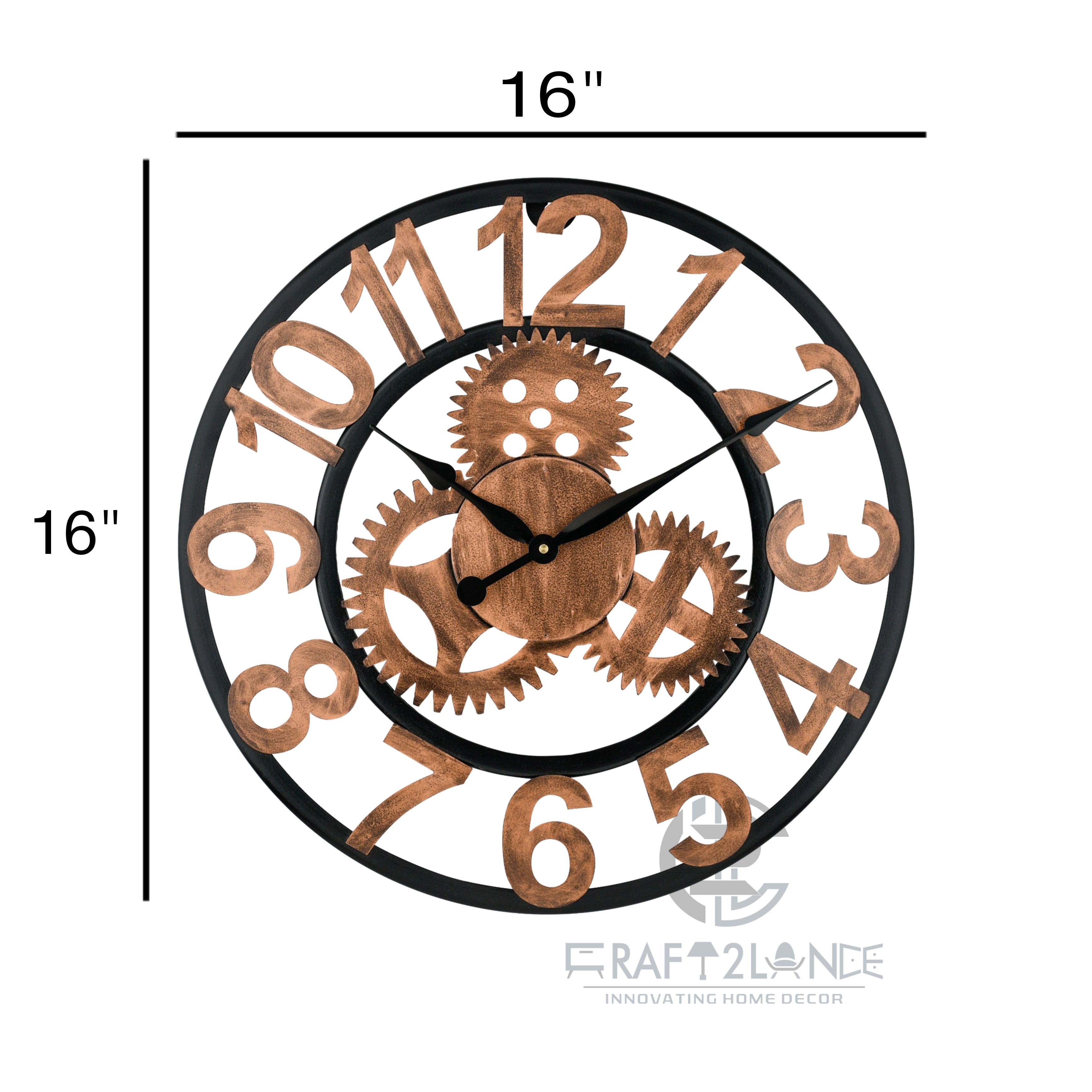 Industrial Gear Wall Clock A Bold Fusion of Style and Function