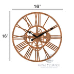 Rustic Charm Meets Modern Mechanics Wall Clock