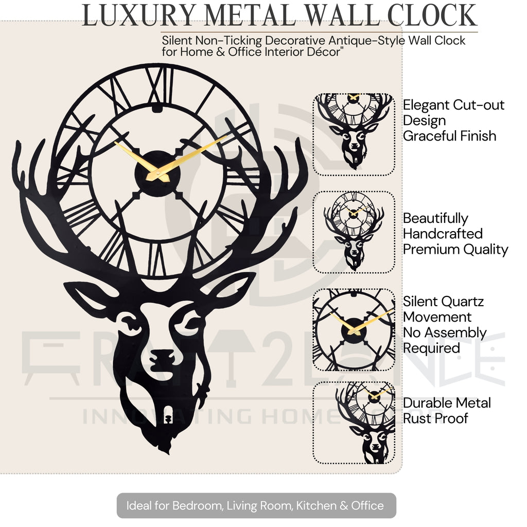 Majestic Stag Wall Clock