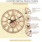 Rustic Gearwork Wall Clock
