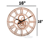 Rustic Gearwork Wall Clock