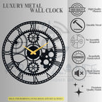 Steampunk Gearwork Wall Clock