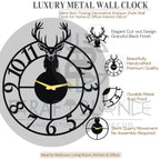 Majestic Stag Silhouette Wall Clock