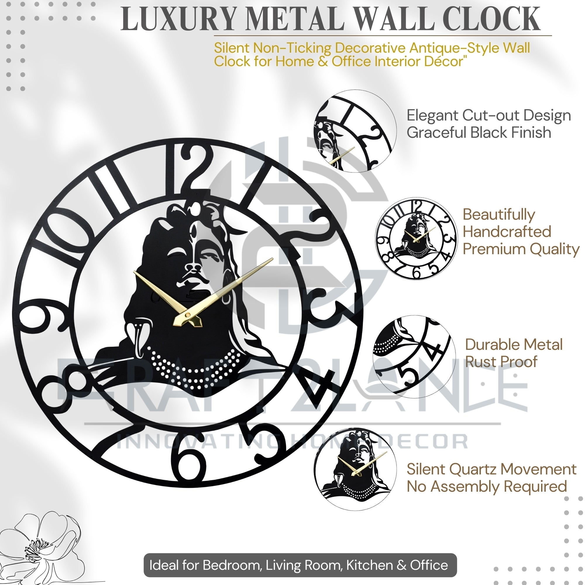 Divine Shiv Ji Wall Clock