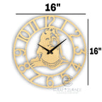 Divine Golden Shiv Ji Wall Clock