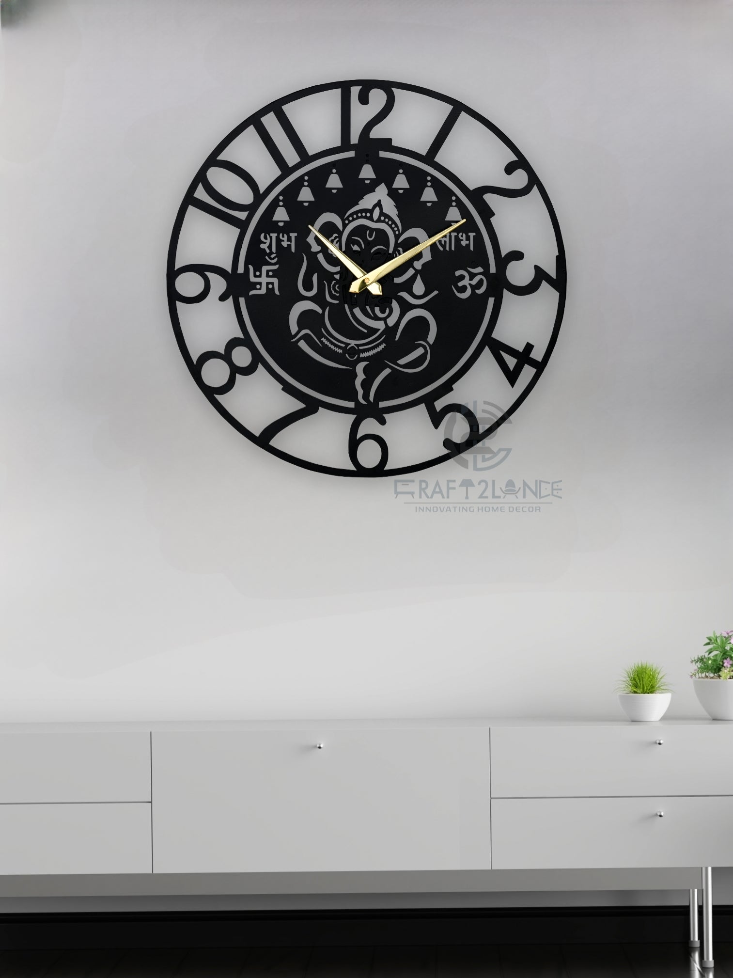 Divine Ganesh Ji Wall Clock