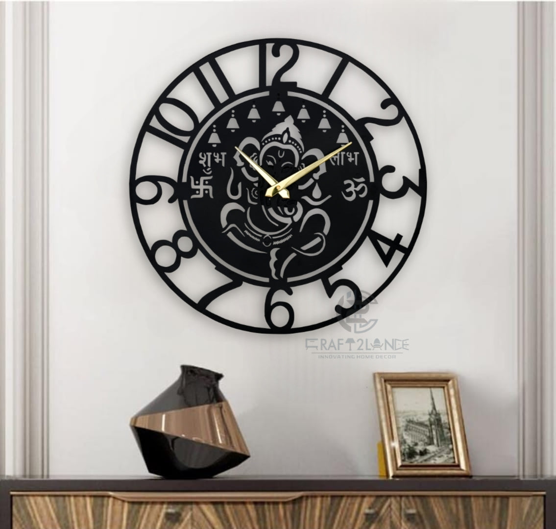 Divine Ganesh Ji Wall Clock
