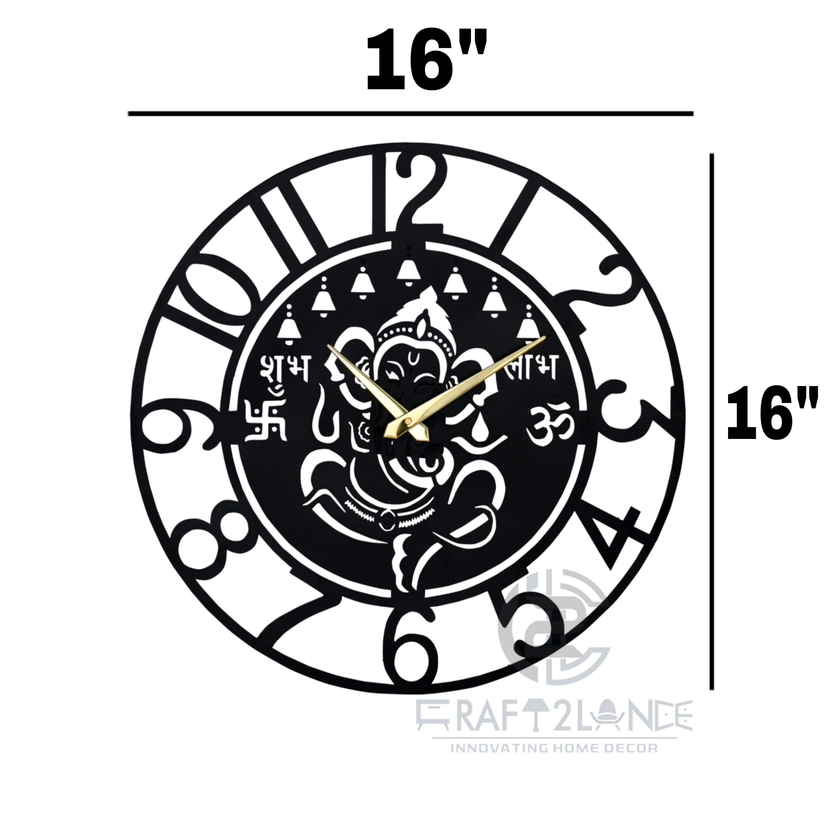 Divine Ganesh Ji Wall Clock